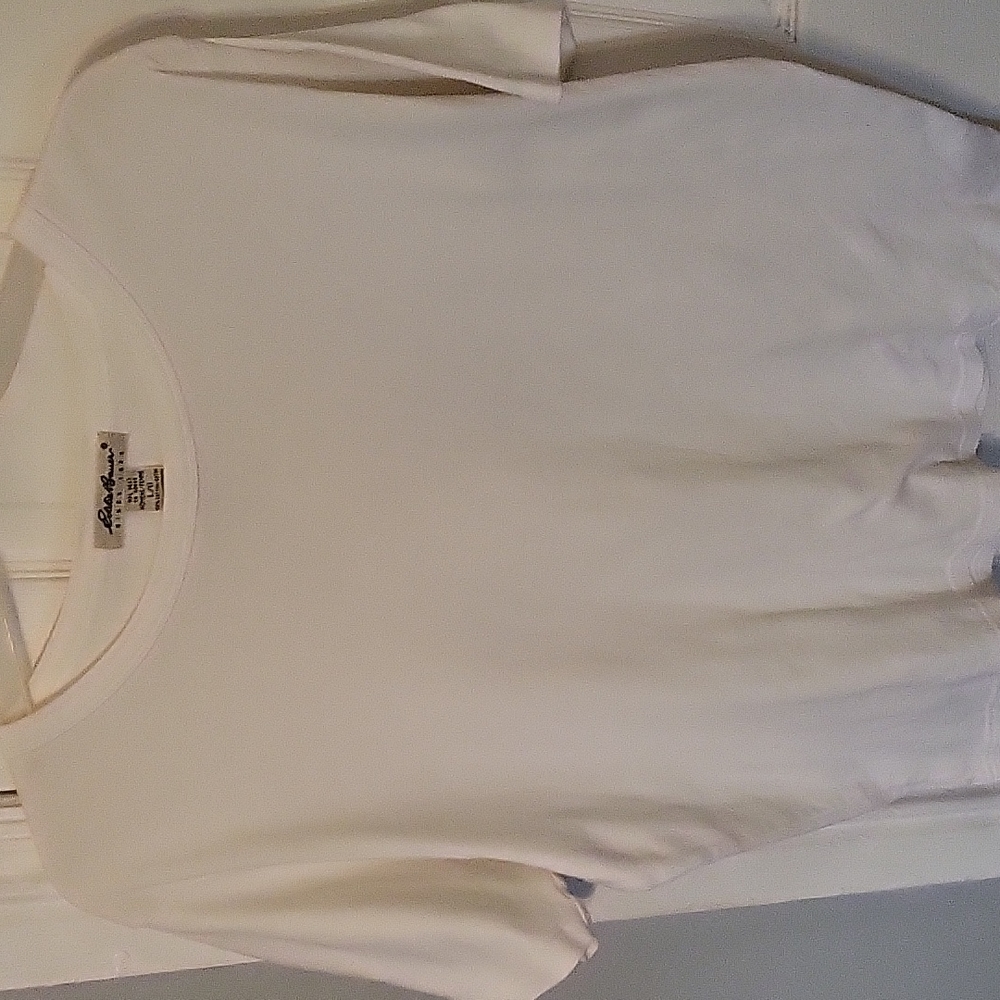 Eddie Bauer Women's Large White Short Sleeve Tee - Picture 2 of 6